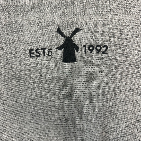 Dutch Bros Women’s SOFT Light Gray Duster Sweater RARE 1992 SMALL+MEDIUM/LARGE - Picture 4 of 7